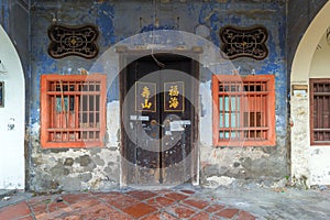 Old Run-Down Peranakan Style House Exterior