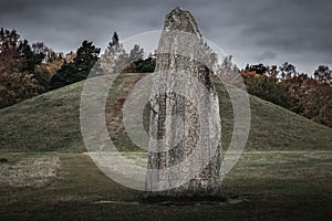 Old rune stone in VÃ¤sterÃ¥s