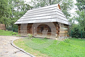 Old rural House in open-air folk museum  in Uzhhorod