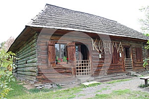 Old rural House in open-air folk museum  in Uzhhorod