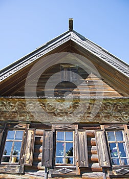 Old rural log house in Suzdal, Russian Federation