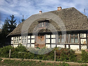 Old rural village house in Poland