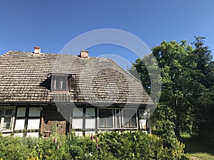 Old rural village house in Poland