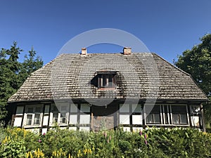 Old rural village house in Poland