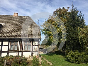 Old rural village house in Poland