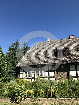 Old rural village house in Poland