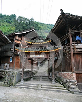 Old rural wooden house