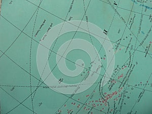 Old rusian map atlas book. Map of Australia. photo