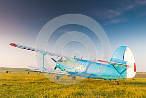 Old russian Antonov 2 airplane