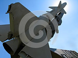 Old russian ballistic missile photo
