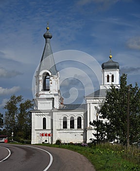 An old Russian church in the City of Volkhov.