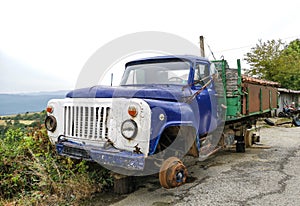 Old Russian Gaz truck