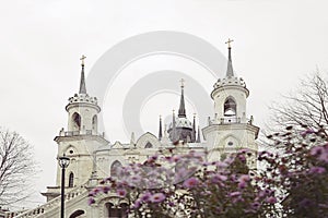 Old russian neogotic church