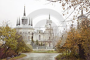 Old russian neogotic church photo