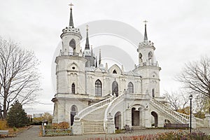 Old russian neogotic church photo