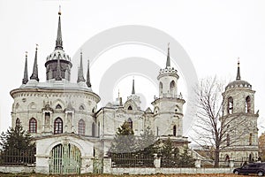Old russian neogotic church photo