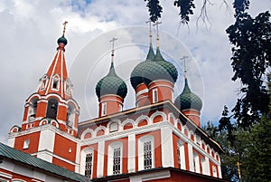 Old Russian orthodox church building.