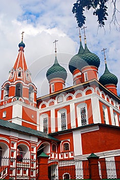 Old Russian orthodox church building.