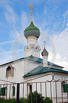 Old Russian orthodox church building.