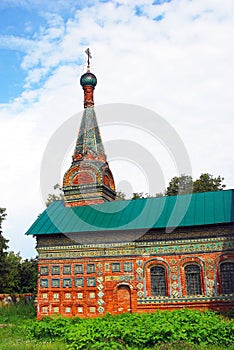 Old Russian orthodox church building.