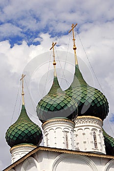 Old Russian orthodox church building.