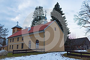 Old russian Philippians monastery in a polish Masuria in Wojnowo