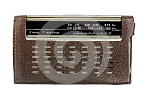 Old russian radio wirh bag