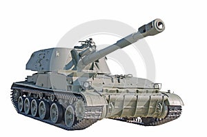 Old Russian self-propelled gun.