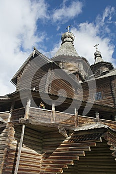 Old Russian wooden church