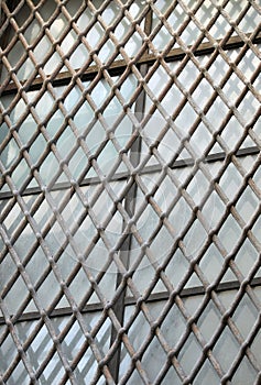 The old rust star iron floor pattern background