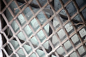 The old rust star iron floor pattern background