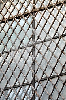 The old rust star iron floor pattern background