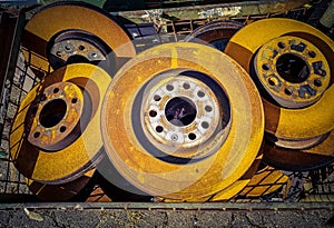 Rusty brake discs