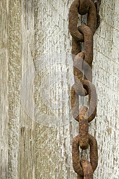 Old rusted chain