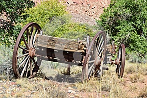Old rusted farming machines