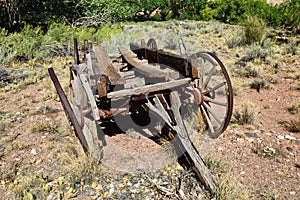 Old rusted farming machines