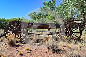 Old rusted farming machines