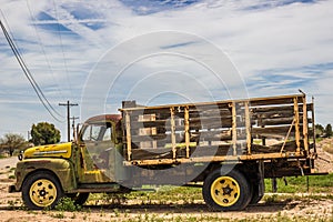 Old Rusted Flat Bed Truck