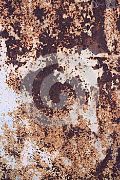 Old rusted iron texture for background.