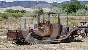 Old rusted jalopy