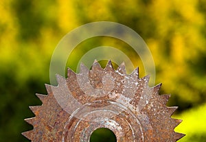 Old rusted metal blade