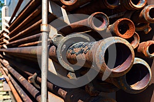 Old Rusted Oil Field Pipe