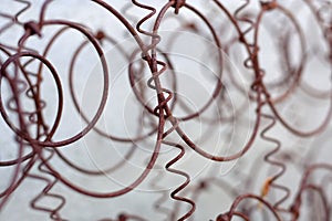 Old rusted wire netting