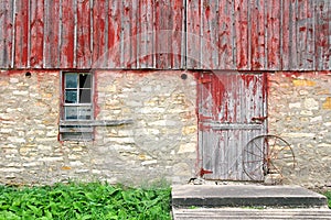 Old Rustic Barn Exterior Wall Background photo