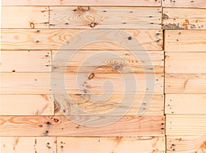 Old rustic beige color plank wood wall texture background,outdoor house wall backdrop.