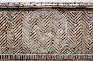 Old rustic brick wall