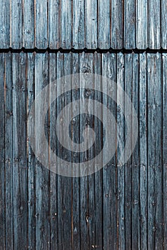 Old rustic pine wood wall painted in black as background