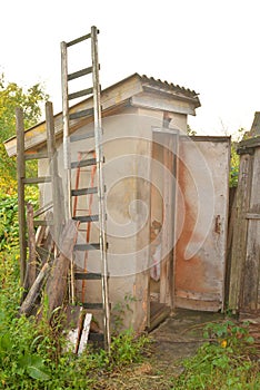 Old rustic toilet