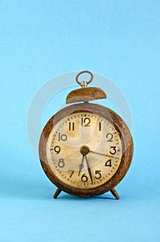Old rusty alarm clock