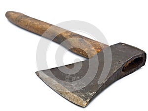 Old rusty axe